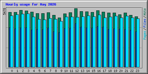 Hourly usage for May 2026